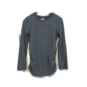 GREAT EXPECTATIONS Maternity Black Grey Top Small